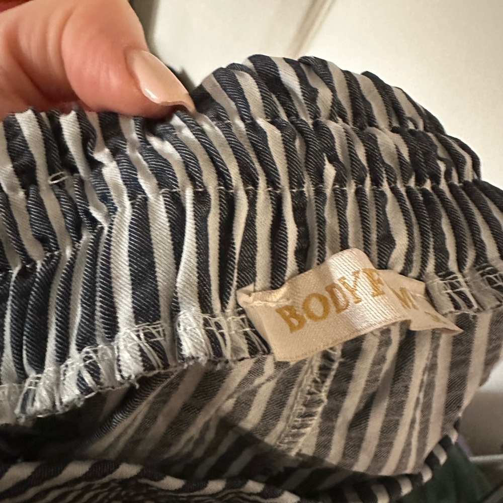Bodyform Blue and White Striped Pants with Back Pocket and concealed side pocket - Picture 5 of 5